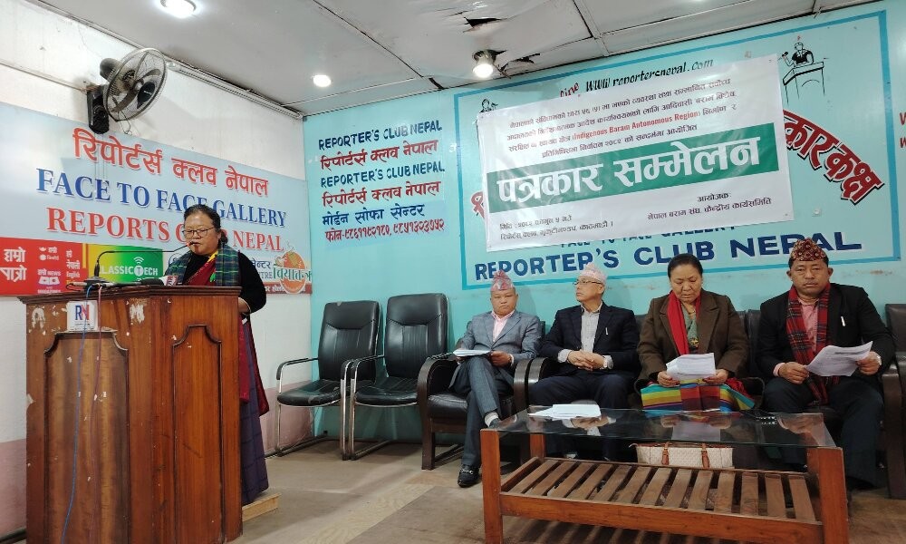 बराम स्वायत्त क्षेत्र बनाउने प्रतिबद्धता नआए कसैलाई पनि मत नदिने घोषणा