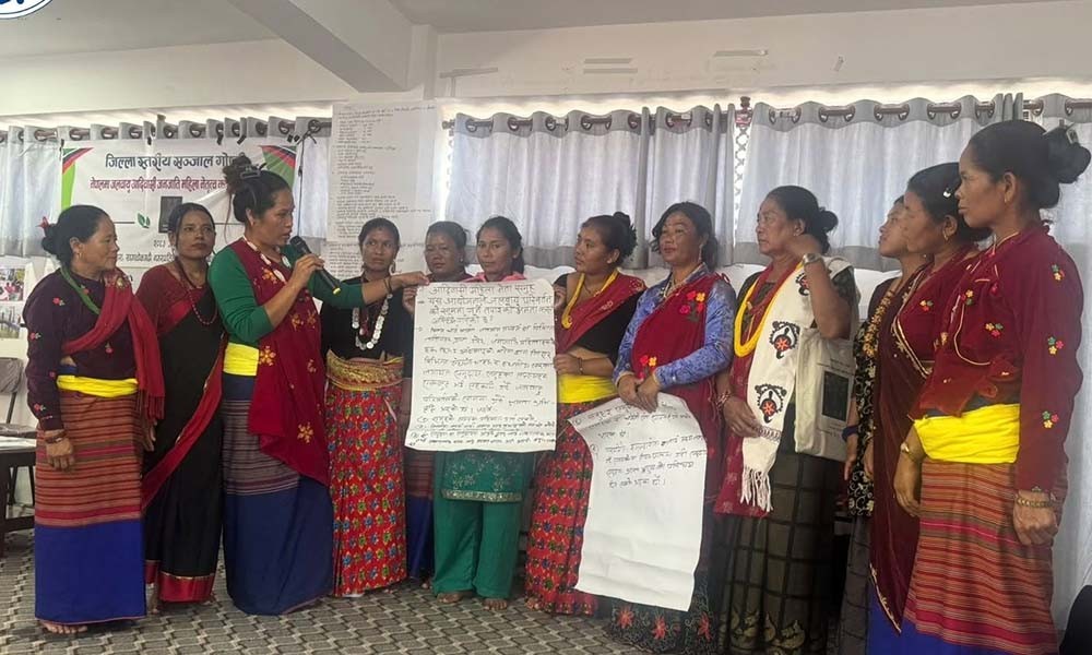जलवायु कार्यमा सिन्धुपाल्चोक र काभ्रेका आदिवासी महिलाको पौरख, निरन्त्रतामा चुनौति 