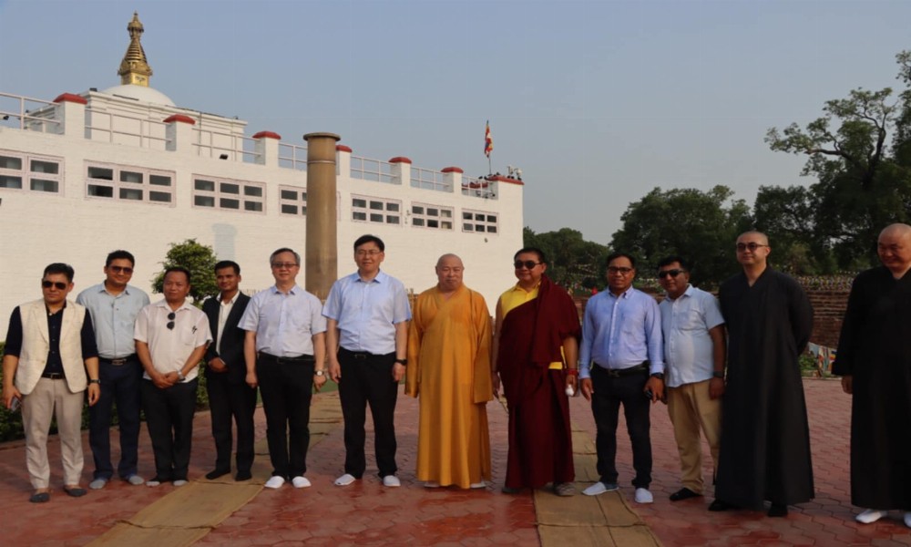 चिनियाँ मन्त्रीद्धारा लुम्बिनीको भ्रमण, पर्यटन प्रबद्धनमा सहकार्य गर्ने प्रतिवद्धता